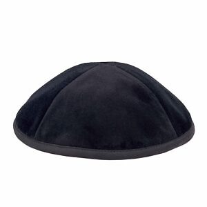 Eine edle kippa aus schwarzem - edle,