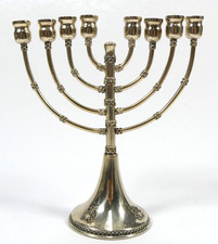 Silber Judaica Menorah