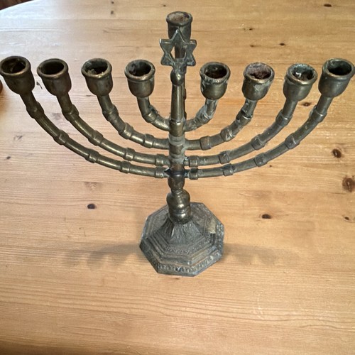 Chanukka leuchter menora - chanukka-leuchter, aus