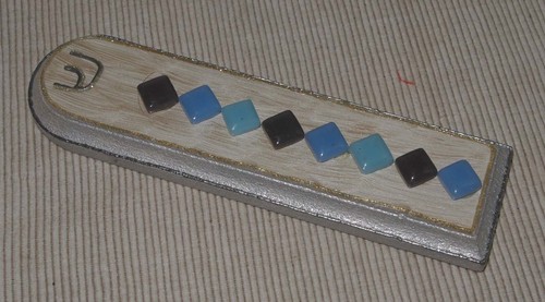 Verzierte mesusa mezuzah - mezuzah, mit